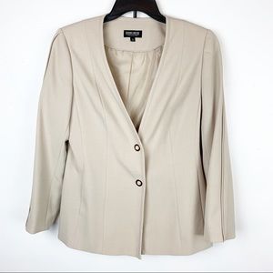 JOHN MEYER TAN BLAZER EXCELLENT CONDITION SZ 10